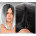 Peruca bobo ombre Negru/Grey 